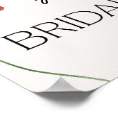  Kort Floral Elegant Blooms Vrijgezellenfeest Poster (Hoek)