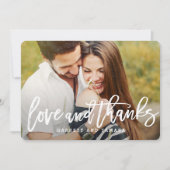 Kort geborsteld EDITABLE Kleur Dank u Kaart (Voorkant)