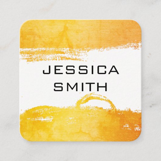 Kort geborsteld vierkante visitekaartje (Voorkant)