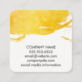 Kort geborsteld vierkante visitekaartje (Achterkant)