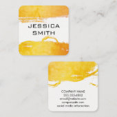 Kort geborsteld vierkante visitekaartje (Voorkant / Achterkant)