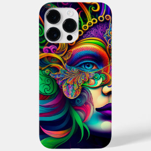 KORT GECOLOREERD BEAUTIUL MARDI GRAS VROUW Case-Mate iPhone 14 PRO MAX HOESJE