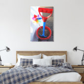 Kort gekleurde doorbraakspeelgoed canvas afdruk (Insitu (Slaapkamer))