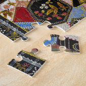 Kort, gestoord patroon legpuzzel (Zijkant)