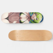 Kort Groen Haired Anime Meisje Persoonlijk Skateboard (Horizontaal)