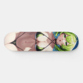 Kort Groen Haired Anime Meisje Persoonlijk Skateboard (Horizontaal)