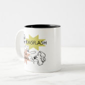 Kort nieuwsbericht ben ik de T-shirts en de Giften Tweekleurige Koffiemok (Voorkant links)