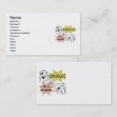 Kort nieuwsbericht ben ik de T-shirts en de Giften Visitekaartje (Voorkant / Achterkant)