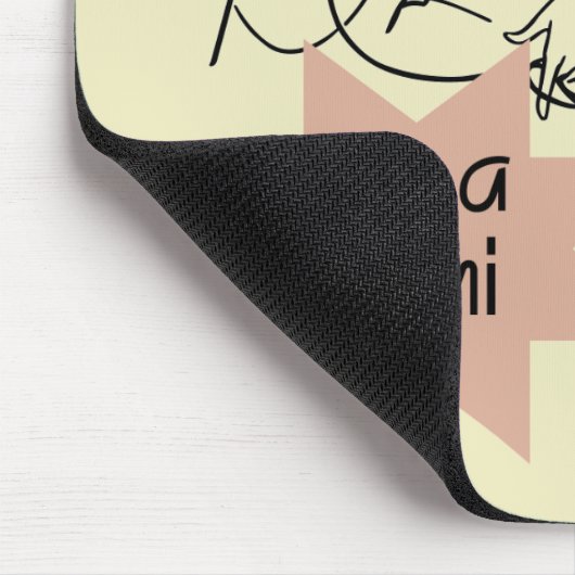 Kort nieuwsbericht ben ik Mimi T-shirts en Giften Muismat (Hoek)