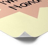 Kort nieuwsbericht ben ik Nana T-shirts en Giften Poster (Hoek)