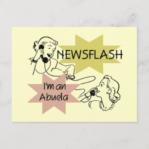Kort nieuwsbericht ben ik T-shirts een Abuela en Briefkaart