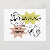 Kort nieuwsbericht ben ik t-shirts een Gammie en Briefkaart (Voorkant)