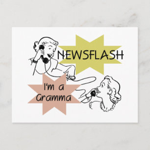 Kort nieuwsbericht ben ik T-shirts een Gramma en Briefkaart
