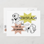 Kort nieuwsbericht ben ik T-shirts een Grammie en Briefkaart (Voorkant / Achterkant)