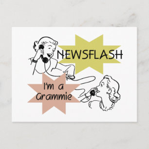 Kort nieuwsbericht ben ik T-shirts een Grammie en Briefkaart