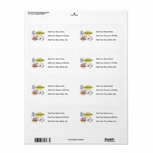 Kort nieuwsbericht ben ik T-shirts een Grammie en Etiket (Full Sheet)