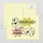 Kort nieuwsbericht ben ik T-shirts een Granma en Briefkaart (Voorkant / Achterkant)