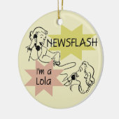 Kort nieuwsbericht ben ik T-shirts een Lola en Keramisch Ornament (Links)