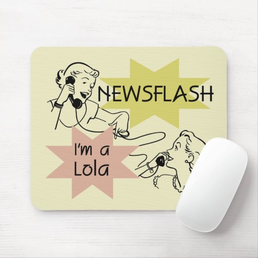 Kort nieuwsbericht ben ik T-shirts een Lola en Muismat (Met muis)