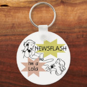 Kort nieuwsbericht ben ik T-shirts een Lola en Sleutelhanger (Voorkant)