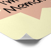 Kort nieuwsbericht ben ik T-shirts een Memaw en Poster (Hoek)