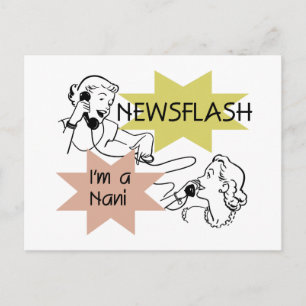 Kort nieuwsbericht ben ik t-shirts een Nani en Briefkaart