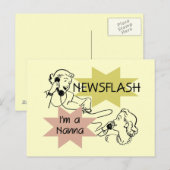 Kort nieuwsbericht ben ik T-shirts een Nanna en Briefkaart (Voorkant / Achterkant)