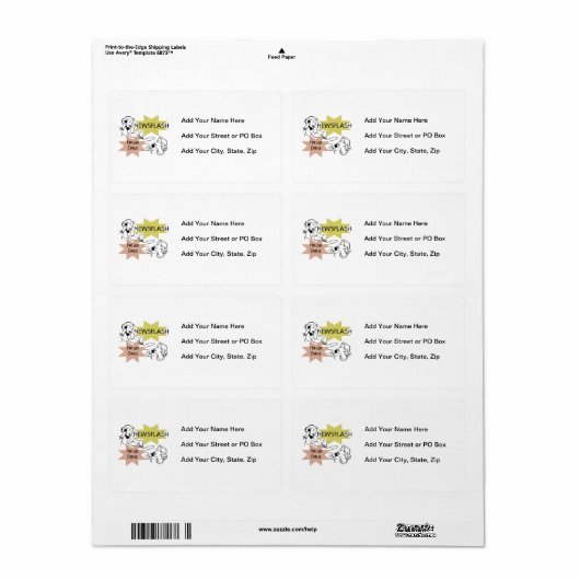 Kort nieuwsbericht ben ik T-shirts een Oma en Etiket (Full Sheet)