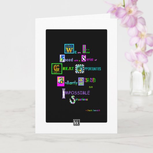 Kort verstoord wenskaart kaart (Orchidee)