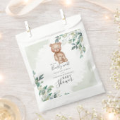 Kort wachten op Eucalyptus Baby shower met paren Bedankzakje (Geknipt)
