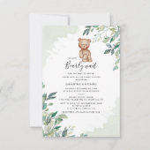 Kort wachten op Eucalyptus Baby shower met paren Kaart (Voorkant)