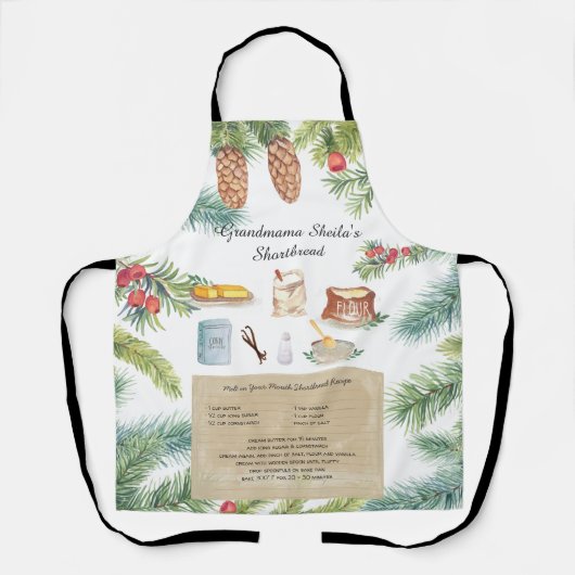 Kortbrood Ontvang Heirloom Apron Schort (Voorkant)