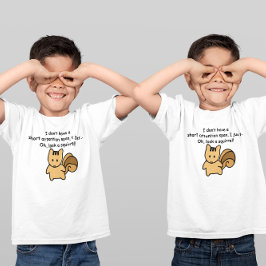 Korte aandacht Gezegde van de eekhoorn van de Spaa T-shirt