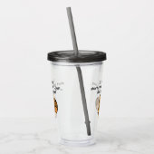 Korte aandacht Span Squirrel Funny Acryl Drinkbeker (Links)