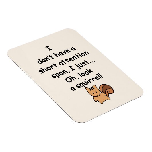 Korte aandacht Span Squirrel Funny Flexible Magneet (Rechterzijde)