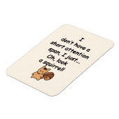 Korte aandacht Span Squirrel Funny Flexible Magneet (Linkerzijde)