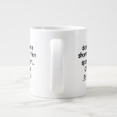 Korte aandacht Span Squirrel Funny Grote Koffiekop (Achterkant)