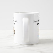 Korte aandacht Span Squirrel Funny Grote Koffiekop (Achterkant)