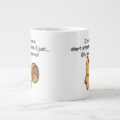 Korte aandacht Span Squirrel Funny Grote Koffiekop (Voorkant)