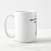 Korte aandacht Span Squirrel Funny Koffiemok (Links)