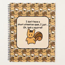 Korte aandacht Span Squirrel Funny Planner