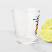 Korte aandacht Span Squirrel Funny Shot Glas (Links)