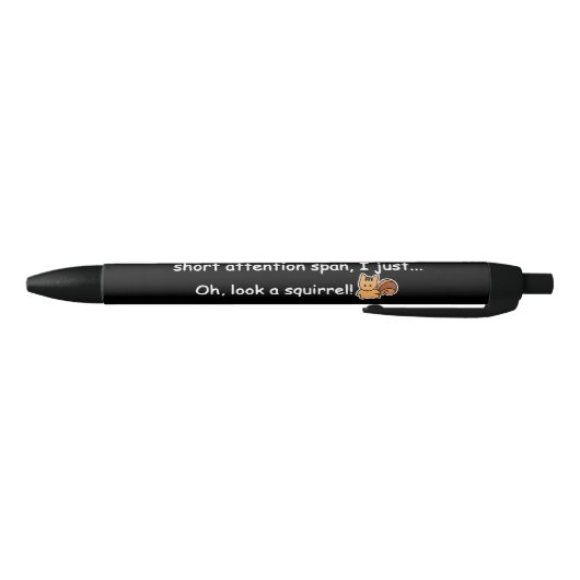 Korte aandacht Span Squirrel Funny Zwarte Inkt Pen (Bodem)