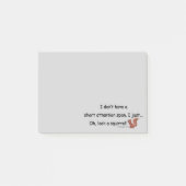 Korte aandacht Span Squirrel Gray Post-it® Notes (Voorkant)
