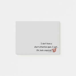 Korte aandacht Span Squirrel Gray Post-it® Notes