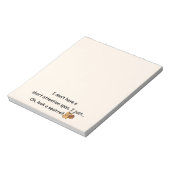 Korte aandacht Span Squirrel Humoureus Notitieblok (Linkerzijde)