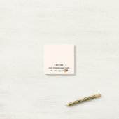 Korte aandacht Span Squirrel Humoureus Post-it® Notes (Op bureau)