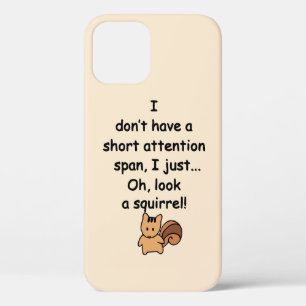 Korte Aandachtsboog Eekhoorn Humor Case-Mate iPhone Case