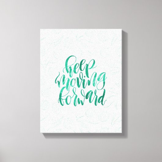 Korte aanhalingstekens: Ga verder Canvas Afdruk (Voorkant)