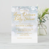 Korte afstand Winter Baby Shower Sprinkle Per Post Kaart (Staand voorkant)